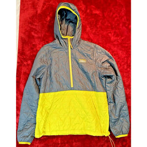 LL Bean Womens S S Katahdin Insulated Pullover Half Zip Primaloft Quilted Hooded